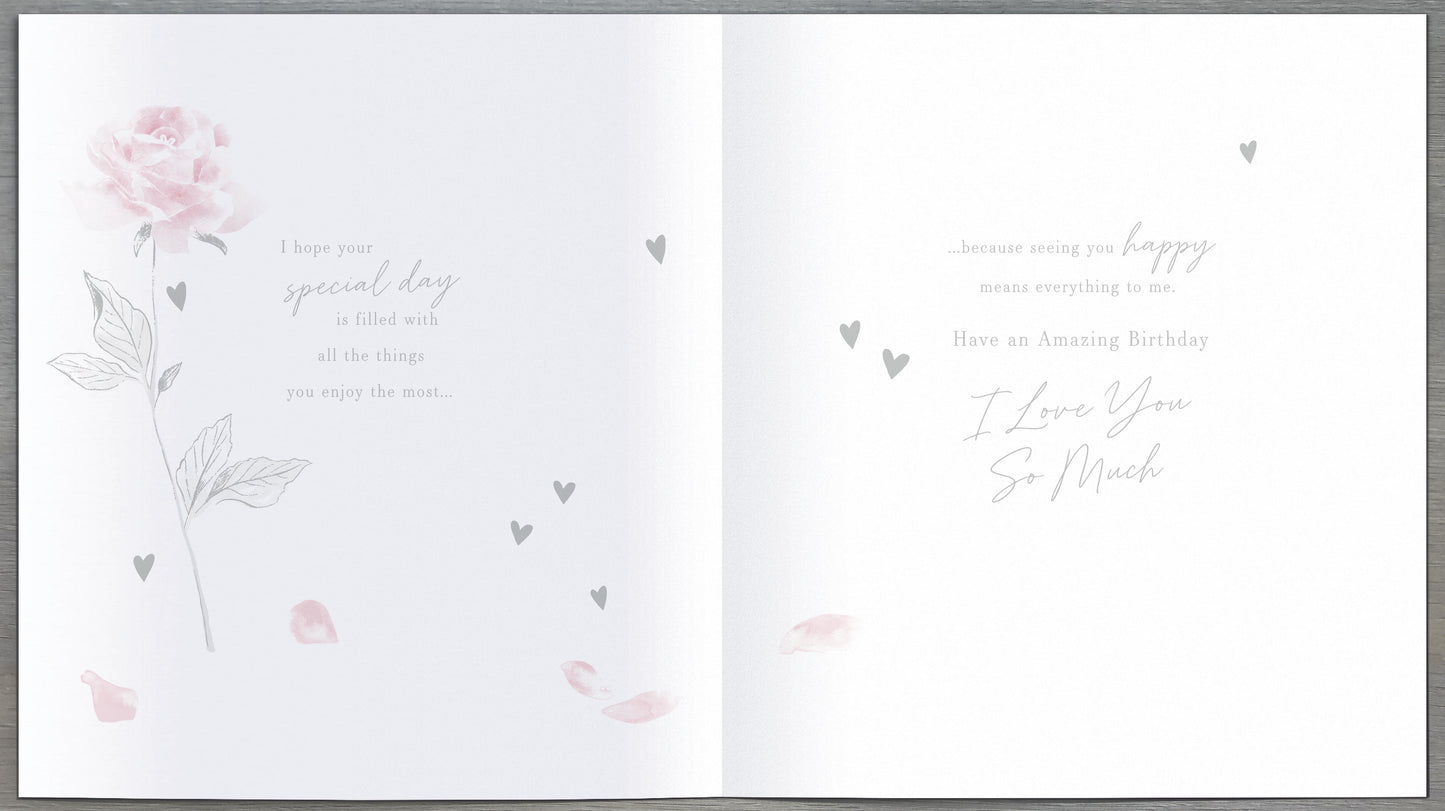 Hand Finished Greeting Cards Birthday Wife  Gibson Core Line