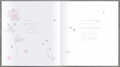 Hand Finished Greeting Cards Birthday Wife  Gibson Core Line