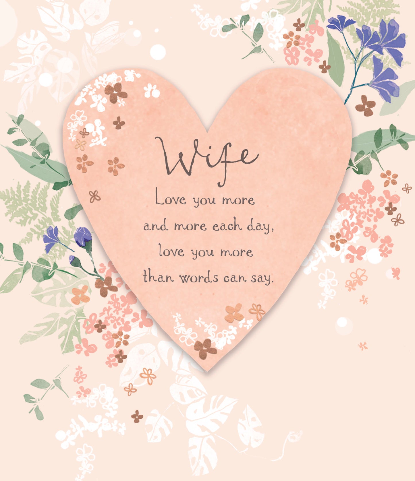Standard Greeting Cards Birthday Wife  Carlton Core Line