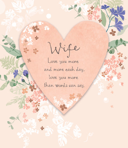 Standard Greeting Cards Birthday Wife  Carlton Core Line