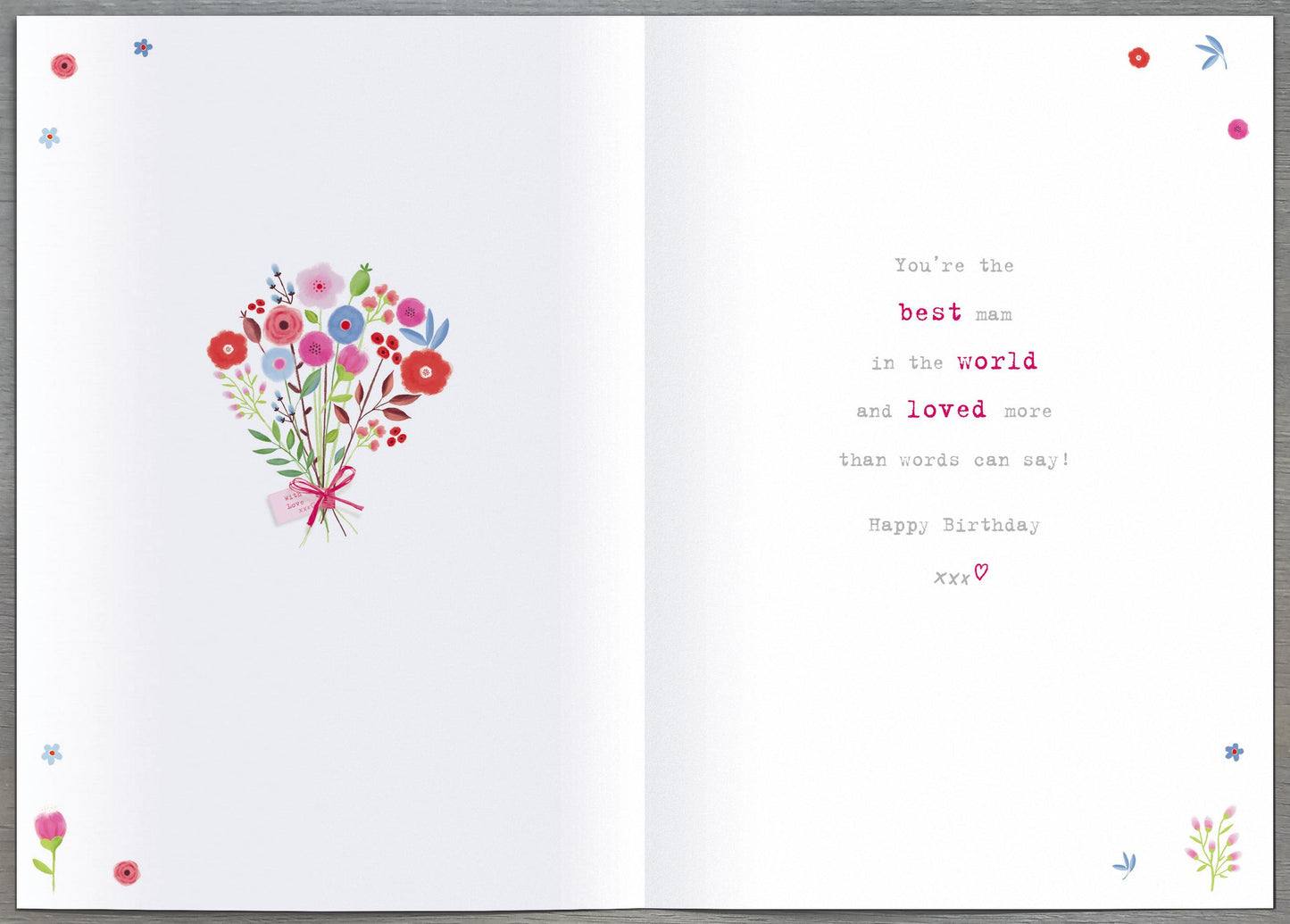 Standard Greeting Cards Birthday Mam Cute Boofle