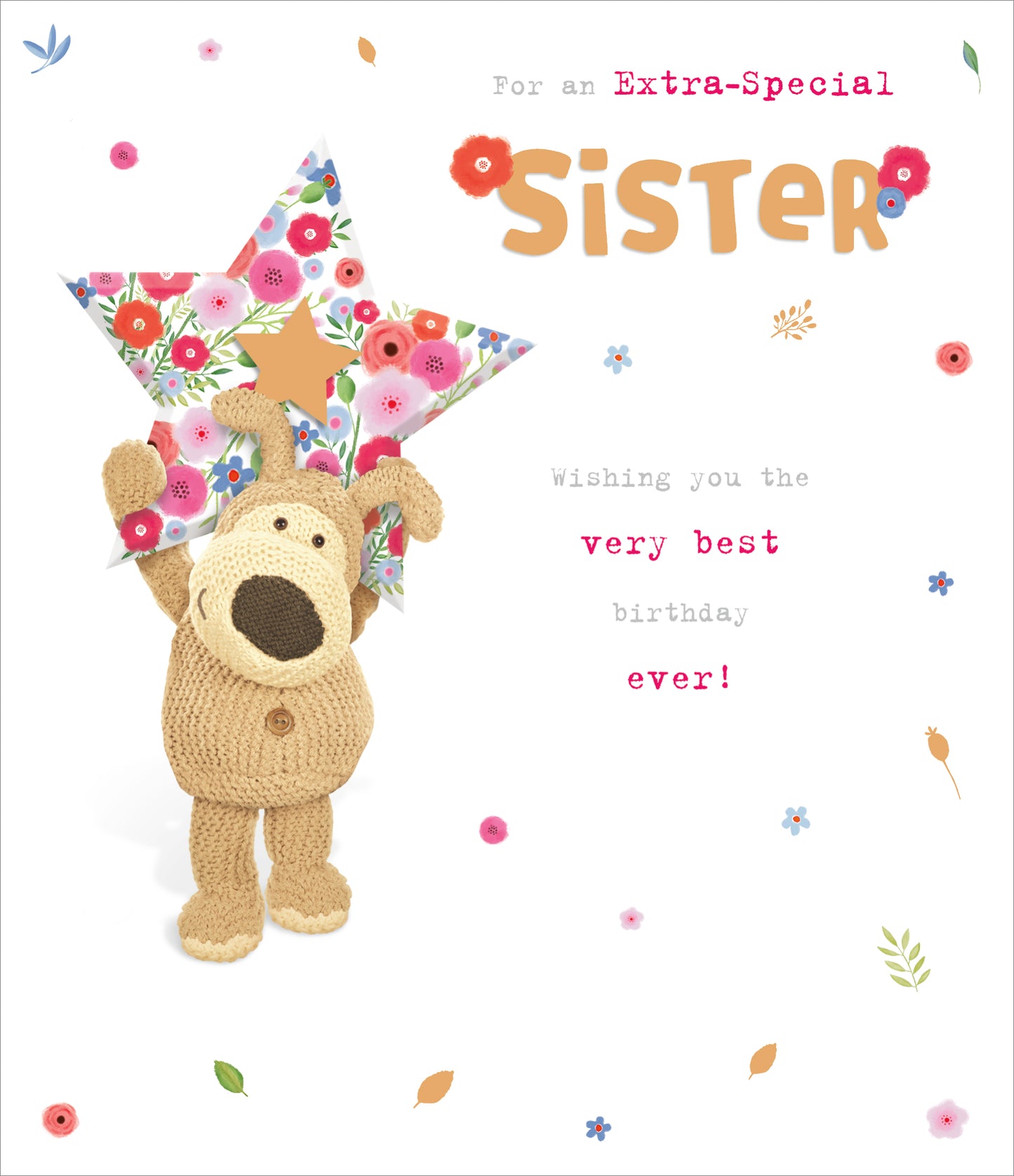 Standard Greeting Cards Birthday Sister Cute Boofle