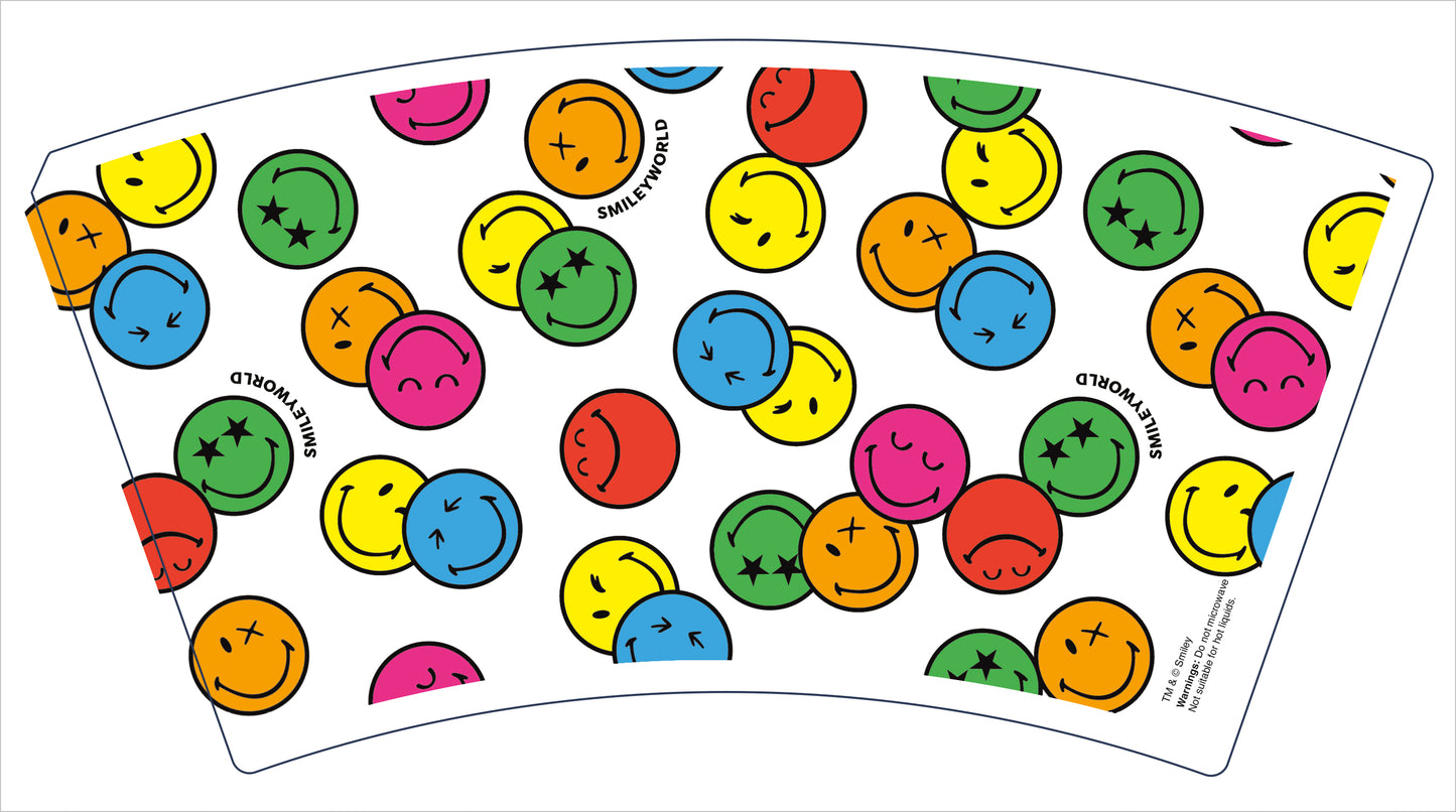 Paper Cups Greeting Cards Open Blank  Smiley World