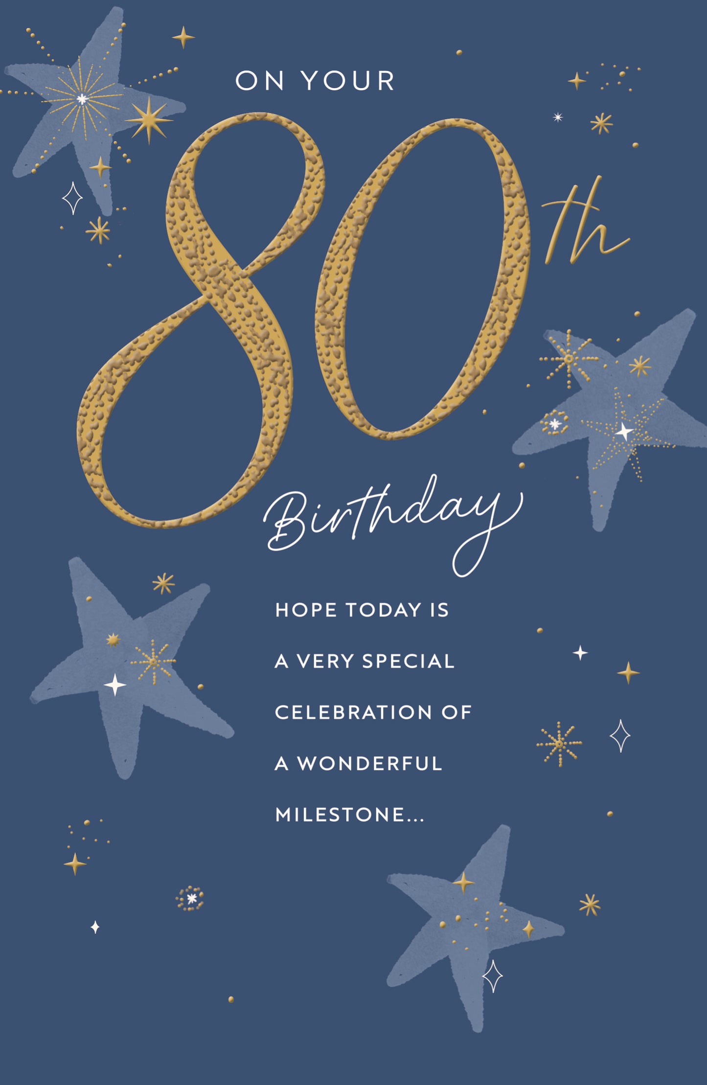 Standard Greeting Cards Birthday 80th  Gibson Core Line