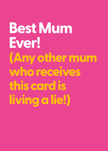 Standard Greeting Cards Birthday Mum Hum Believe the Type