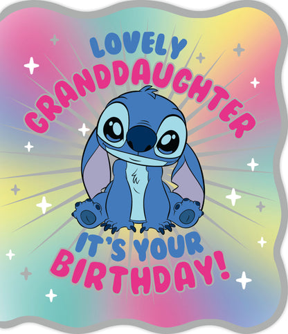 Standard Greeting Cards Birthday Granddaughter Juvenile Disney Lilo and Stitch