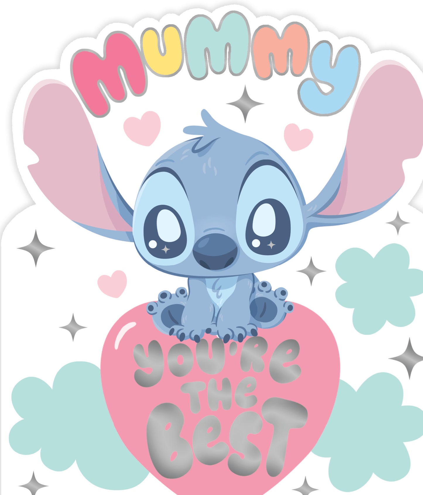 Standard Greeting Cards Birthday Mummy Cute Disney Lilo and Stitch