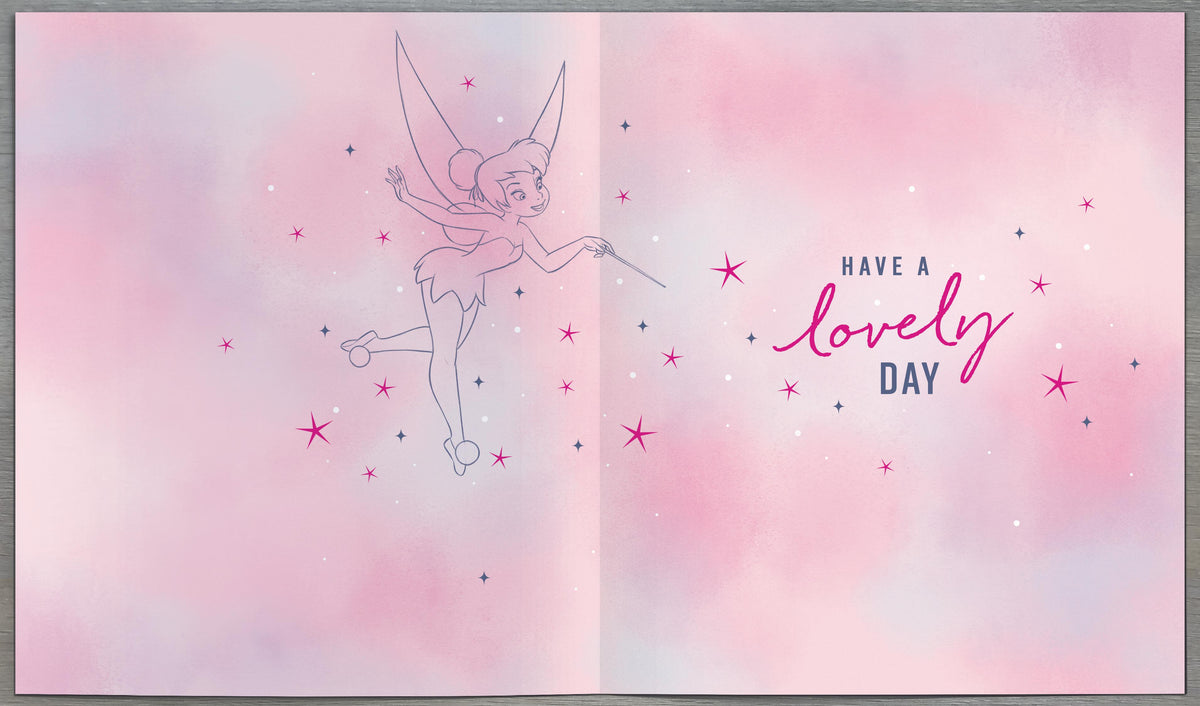 Standard Greeting Cards Birthday 5 Year Girl Juvenile Disney Tinkerbell