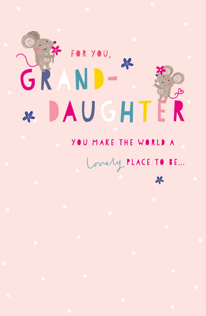 Standard Greeting Cards Birthday Granddaughter  Best Wishes Core Line
