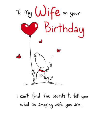 Standard Greeting Cards Birthday Wife Hum Hanson Core Line