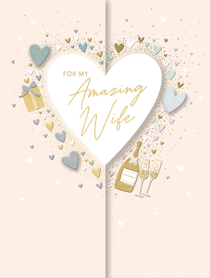 Hand Crafted Greeting Cards Birthday Wife  Gibson Core Line