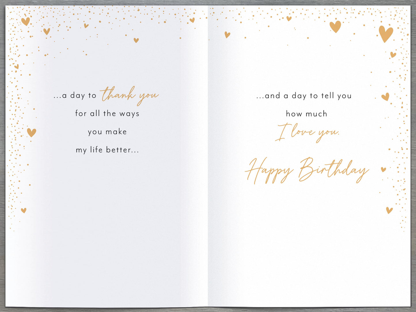 Hand Crafted Greeting Cards Birthday Wife  Gibson Core Line