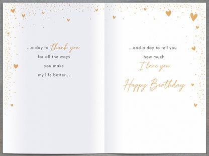 Hand Crafted Greeting Cards Birthday Wife  Gibson Core Line