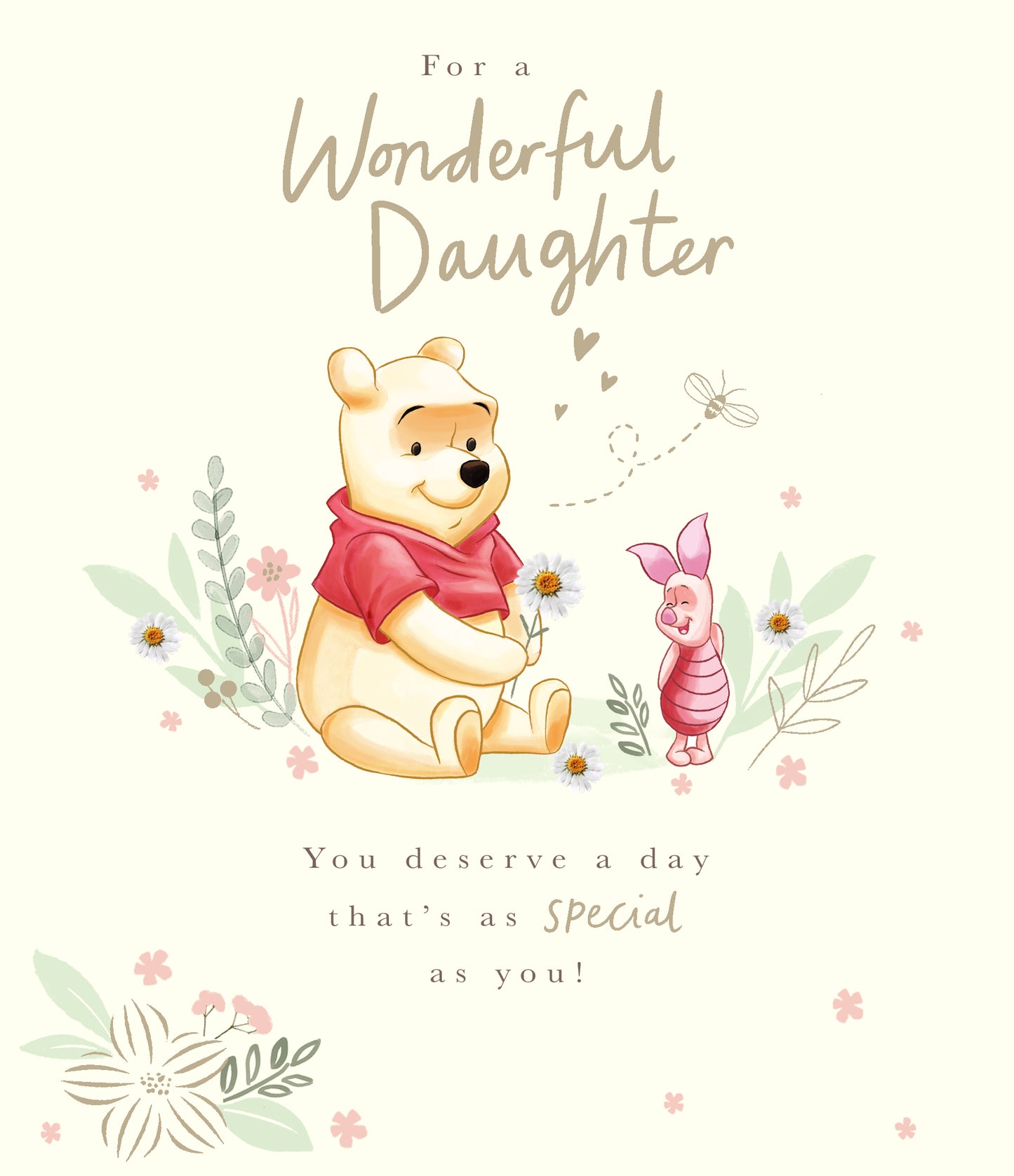 Standard Greeting Cards Birthday Daughter Cute Disney WTP The Smallest Things