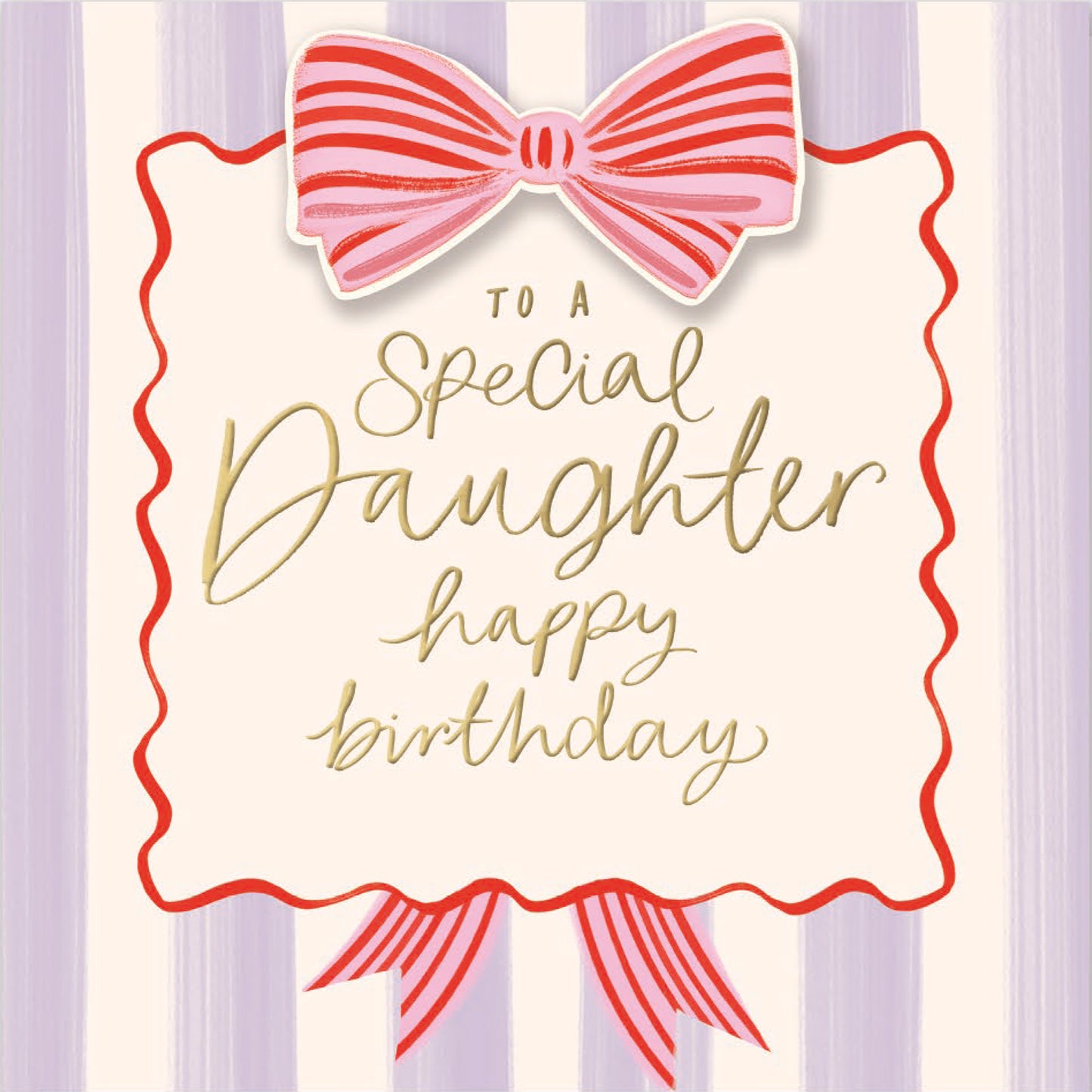 Hand Crafted Greeting Cards Birthday Daughter  Carlton Core Line