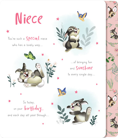 Standard Greeting Cards Birthday Niece 0-6 Juvenile Disney Classics