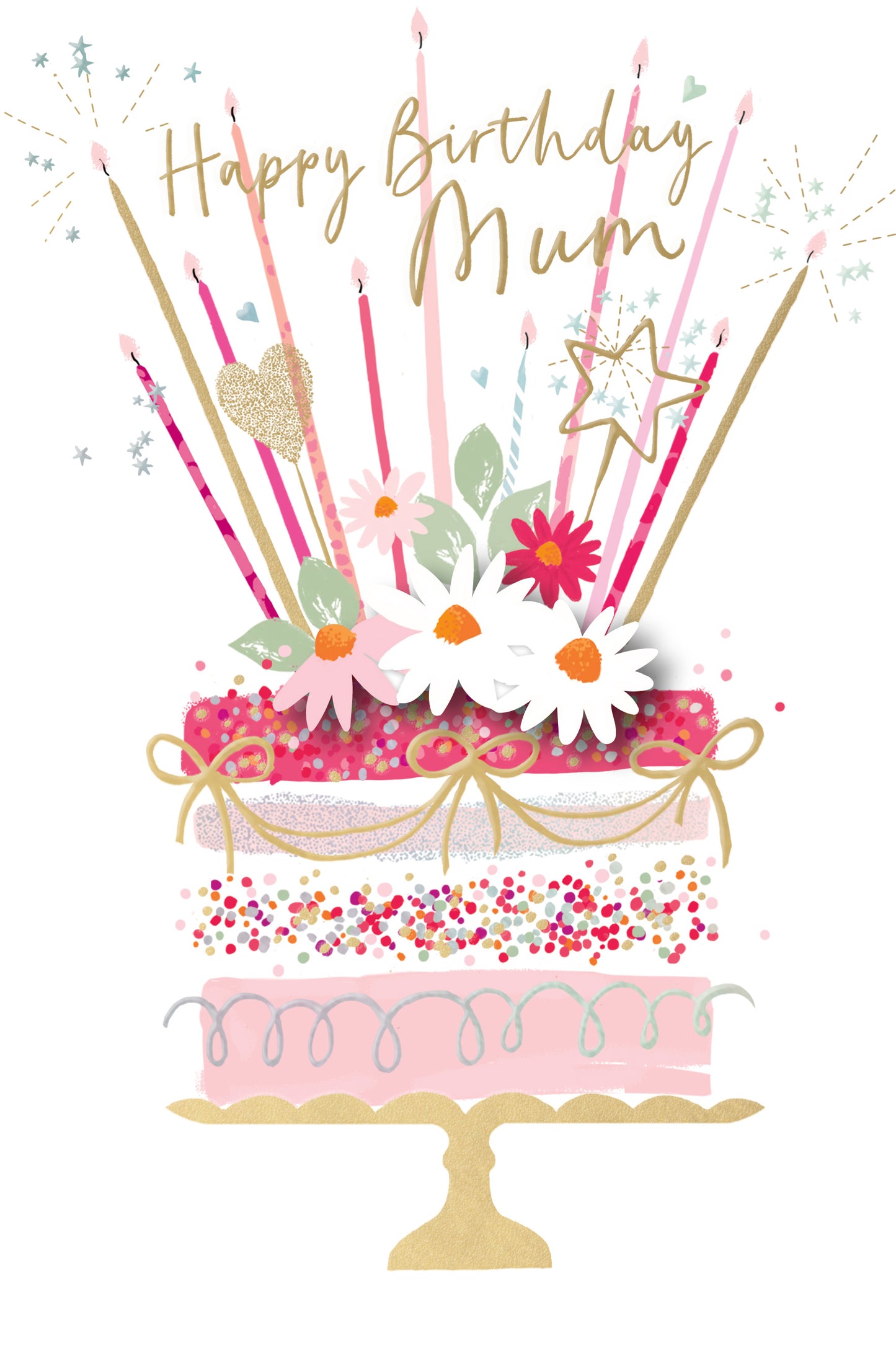 Hand Crafted Greeting Cards Birthday Mum  Carlton Core Line