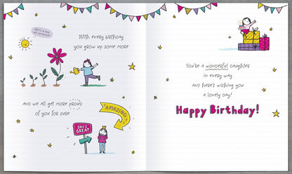 Standard Greeting Cards Birthday Daughter Our Cute Oodles of Doodles