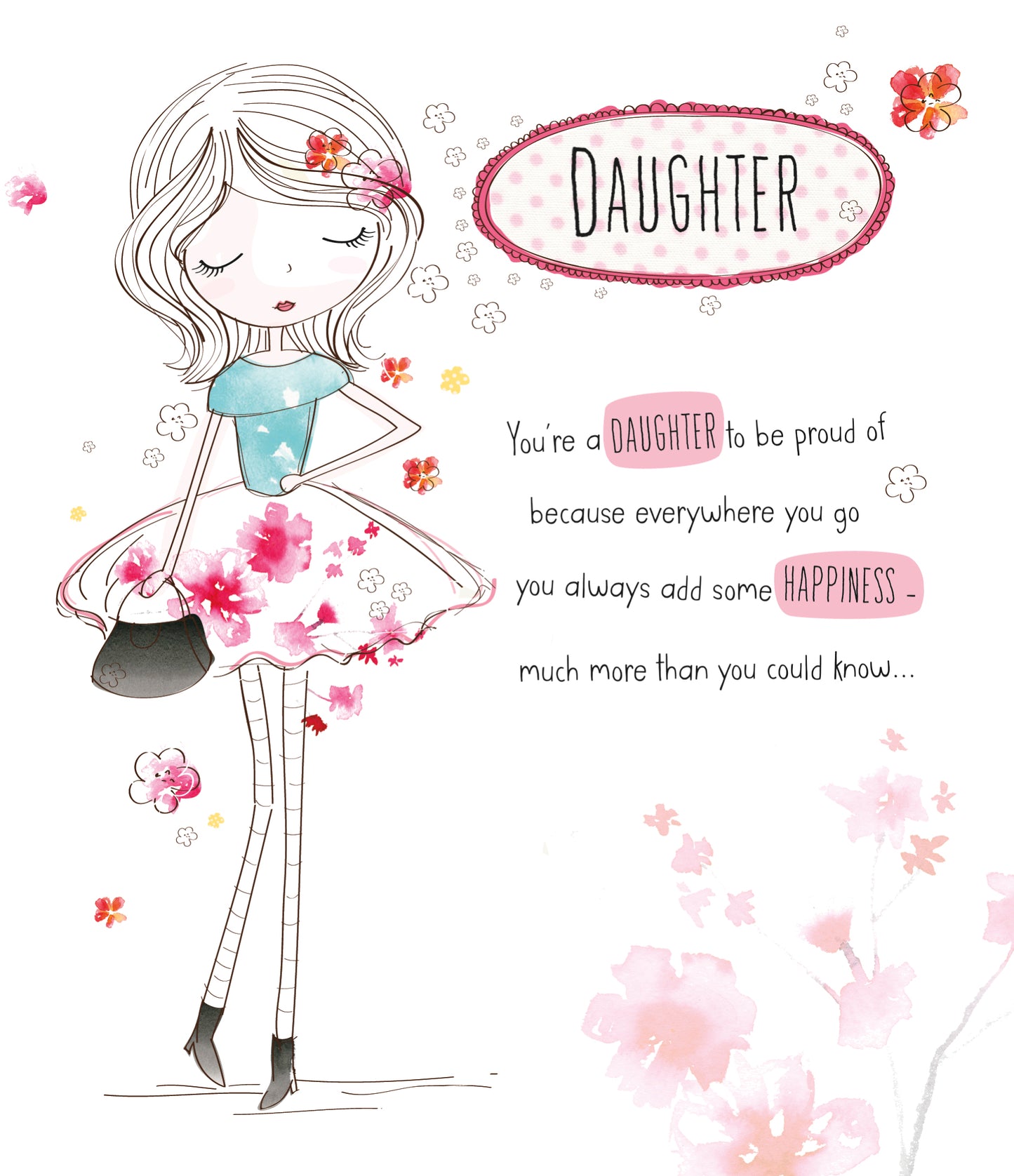 Standard Greeting Cards Birthday Daughter Juvenile Alana Rose