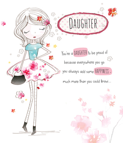 Standard Greeting Cards Birthday Daughter Juvenile Alana Rose