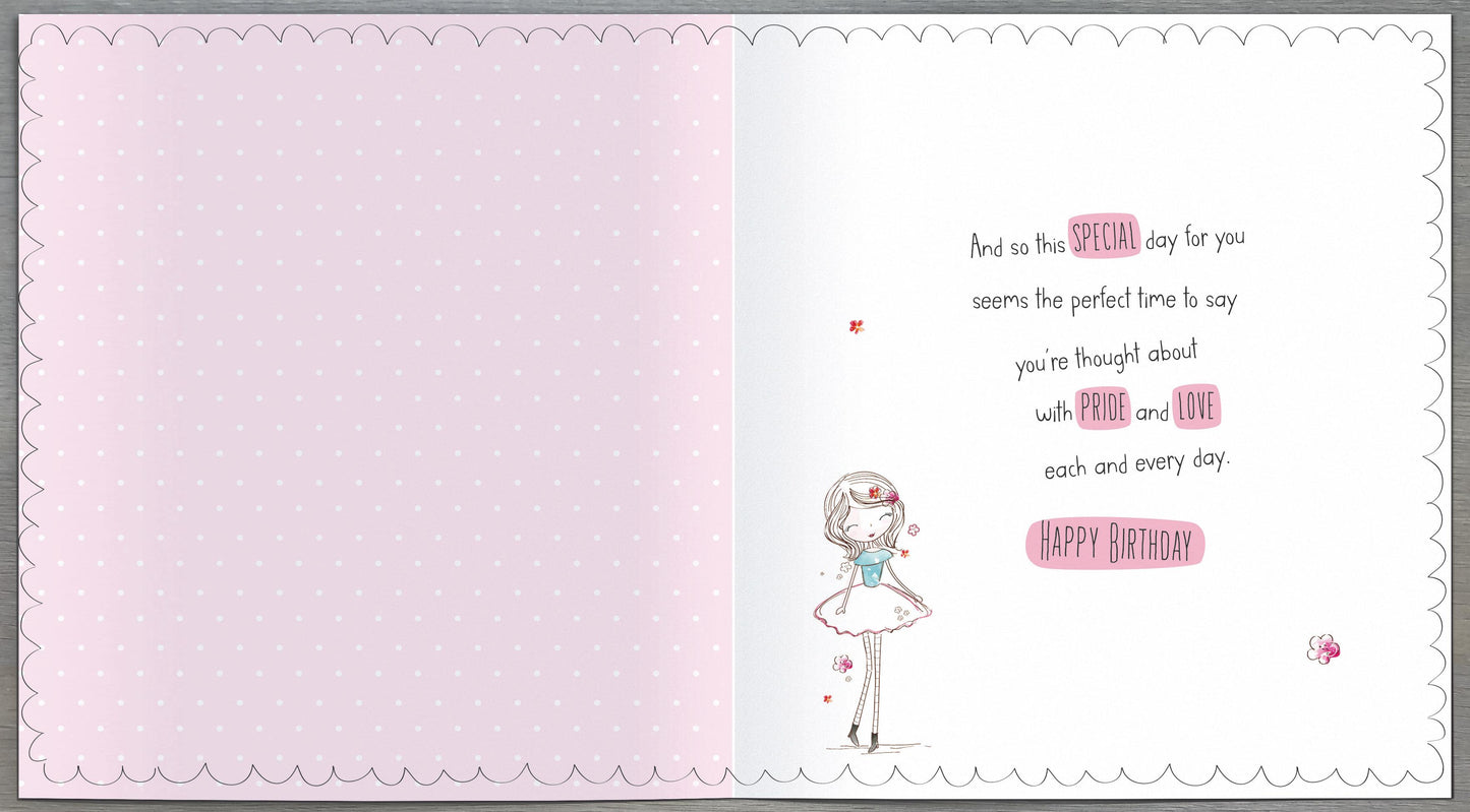 Standard Greeting Cards Birthday Daughter Juvenile Alana Rose
