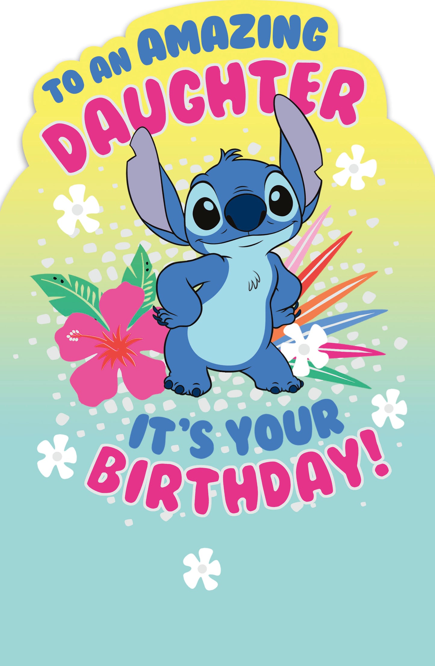 Standard Greeting Cards Birthday Daughter  Disney Lilo and Stitch