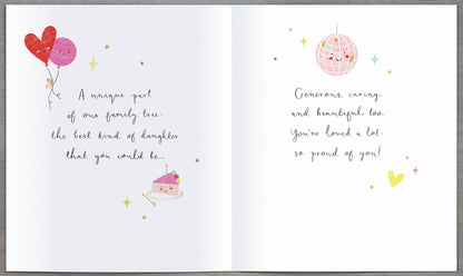Standard Greeting Cards Birthday Daughter  Amuslings
