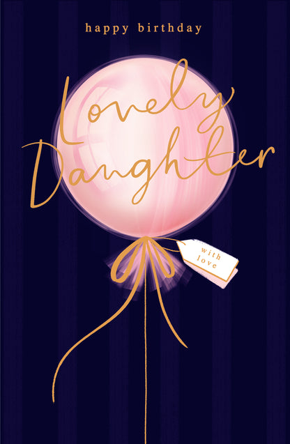 Standard Greeting Cards Birthday Daughter  Indigo Blush