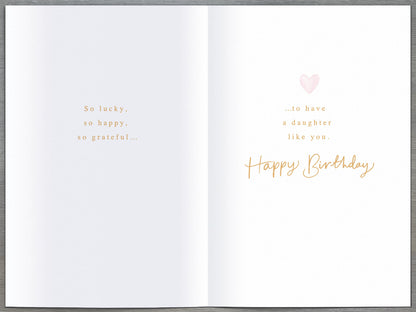 Standard Greeting Cards Birthday Daughter  Indigo Blush