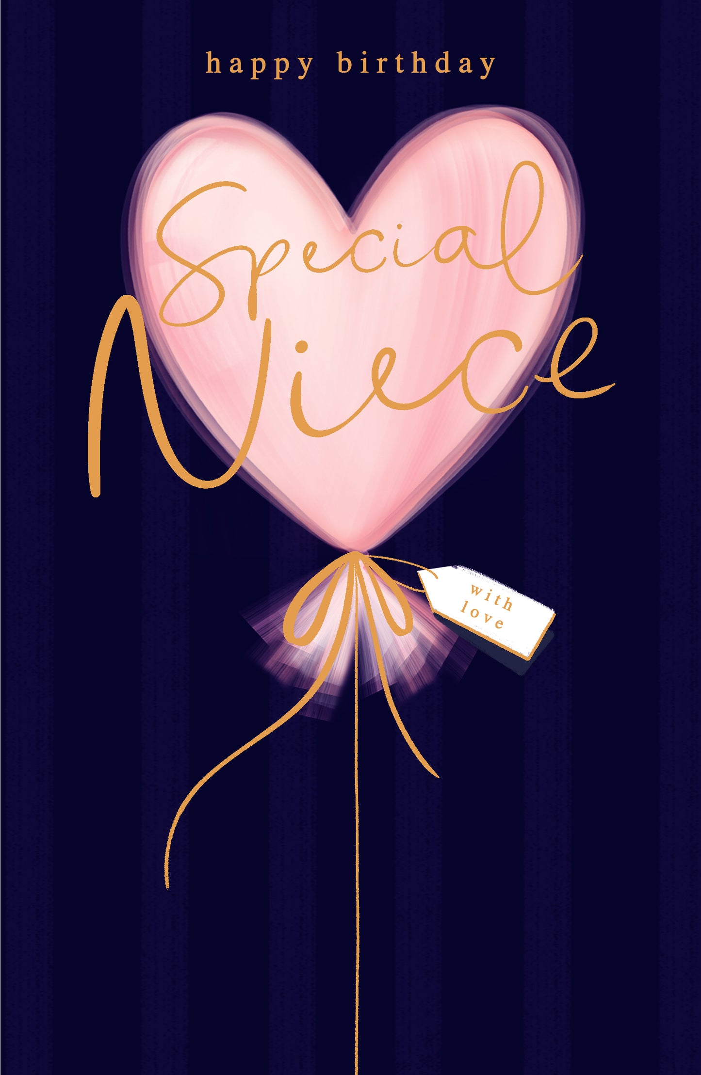 Standard Greeting Cards Birthday Niece  Indigo Blush