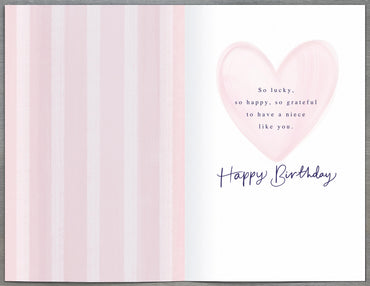 Standard Greeting Cards Birthday Niece  Indigo Blush
