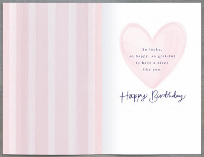 Standard Greeting Cards Birthday Niece  Indigo Blush