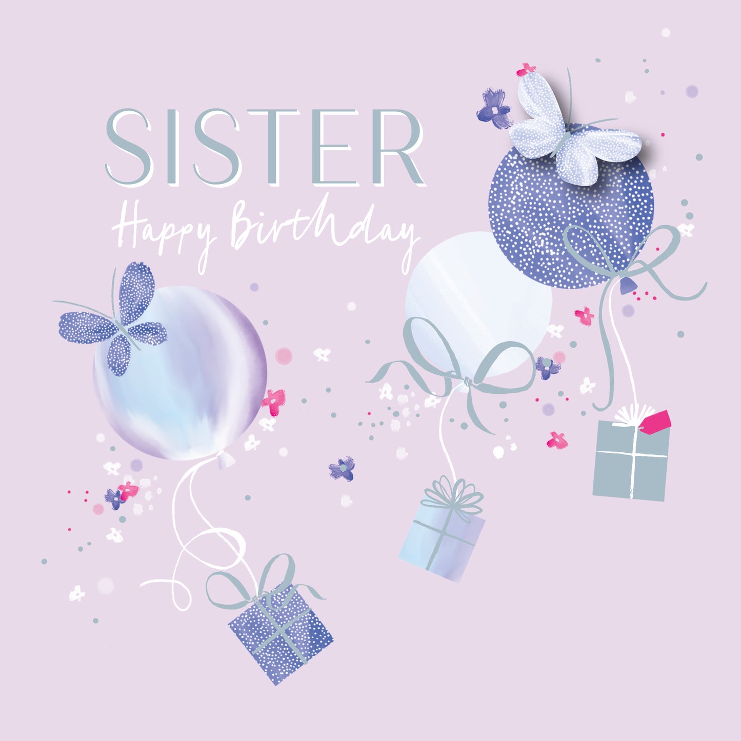 Hand Finished Greeting Cards Birthday Sister  Gibson Core Line