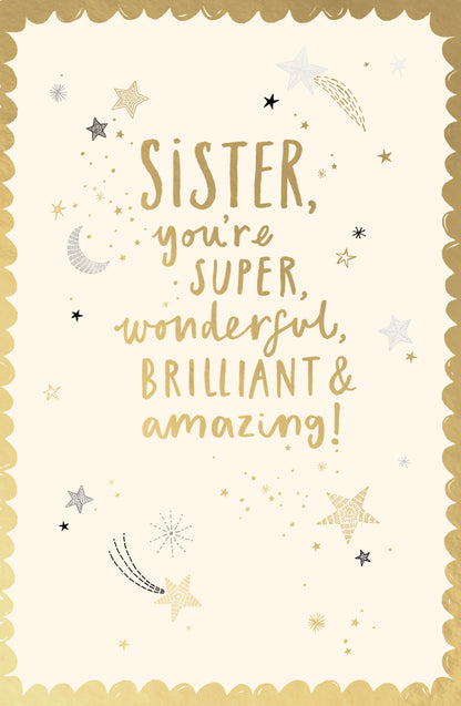 Standard Greeting Cards Birthday Sister  Carlton Core Line