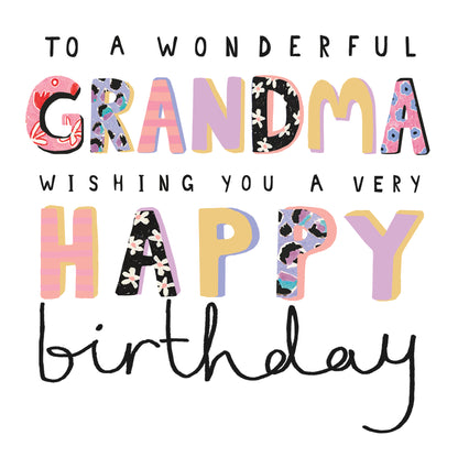 Standard Greeting Cards Birthday Grandma  Kindred Stop The Clock