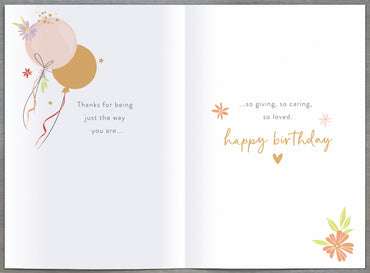Hand Finished Greeting Cards Birthday Mum  Gibson Core Line