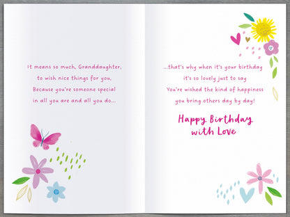 Standard Greeting Cards Birthday Granddaughter  Simply Traditional