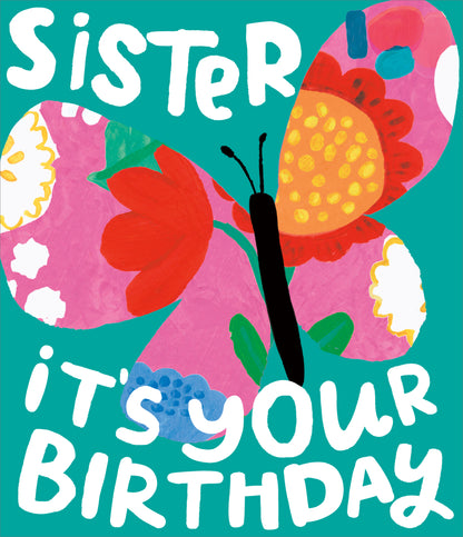 Standard Greeting Cards Birthday Sister  Happy Vibes