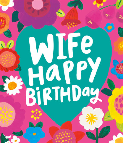 Standard Greeting Cards Birthday Wife  Happy Vibes