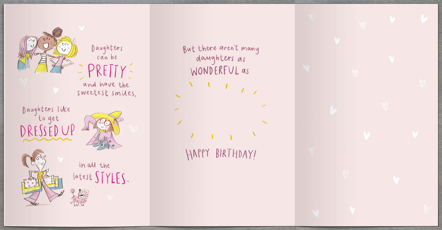 Standard Greeting Cards Birthday Daughter Hum Hanson Core Line