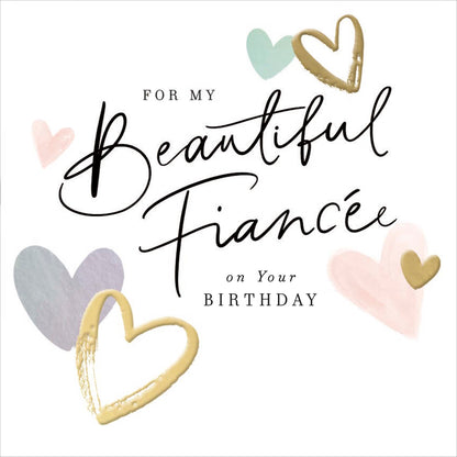 Standard Greeting Cards Birthday Fiancee  Carlton Core Line