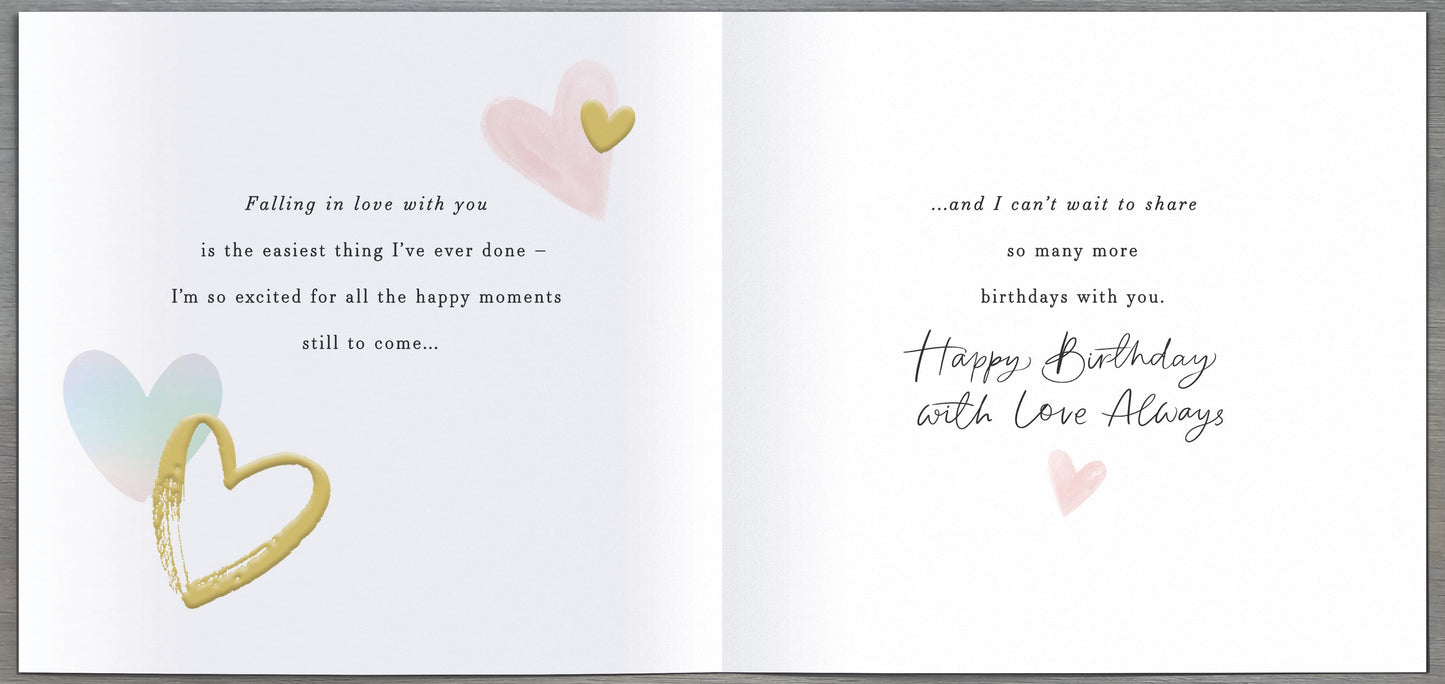Standard Greeting Cards Birthday Fiancee  Carlton Core Line