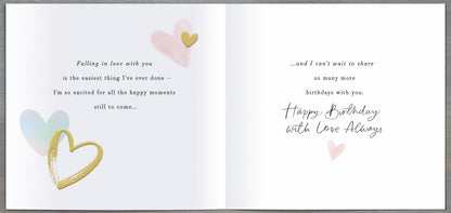 Standard Greeting Cards Birthday Fiancee  Carlton Core Line