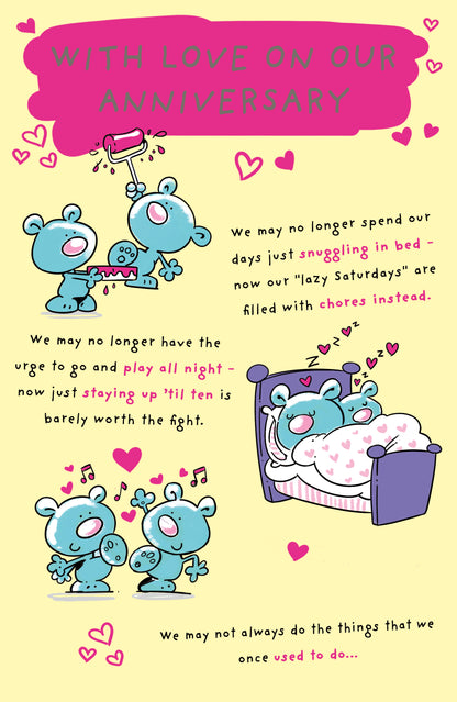 Standard Greeting Cards Anniversary On Our Hum Hanson Core Line