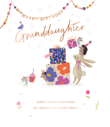 Standard Greeting Cards Birthday Granddaughter Cute Carlton Core Line