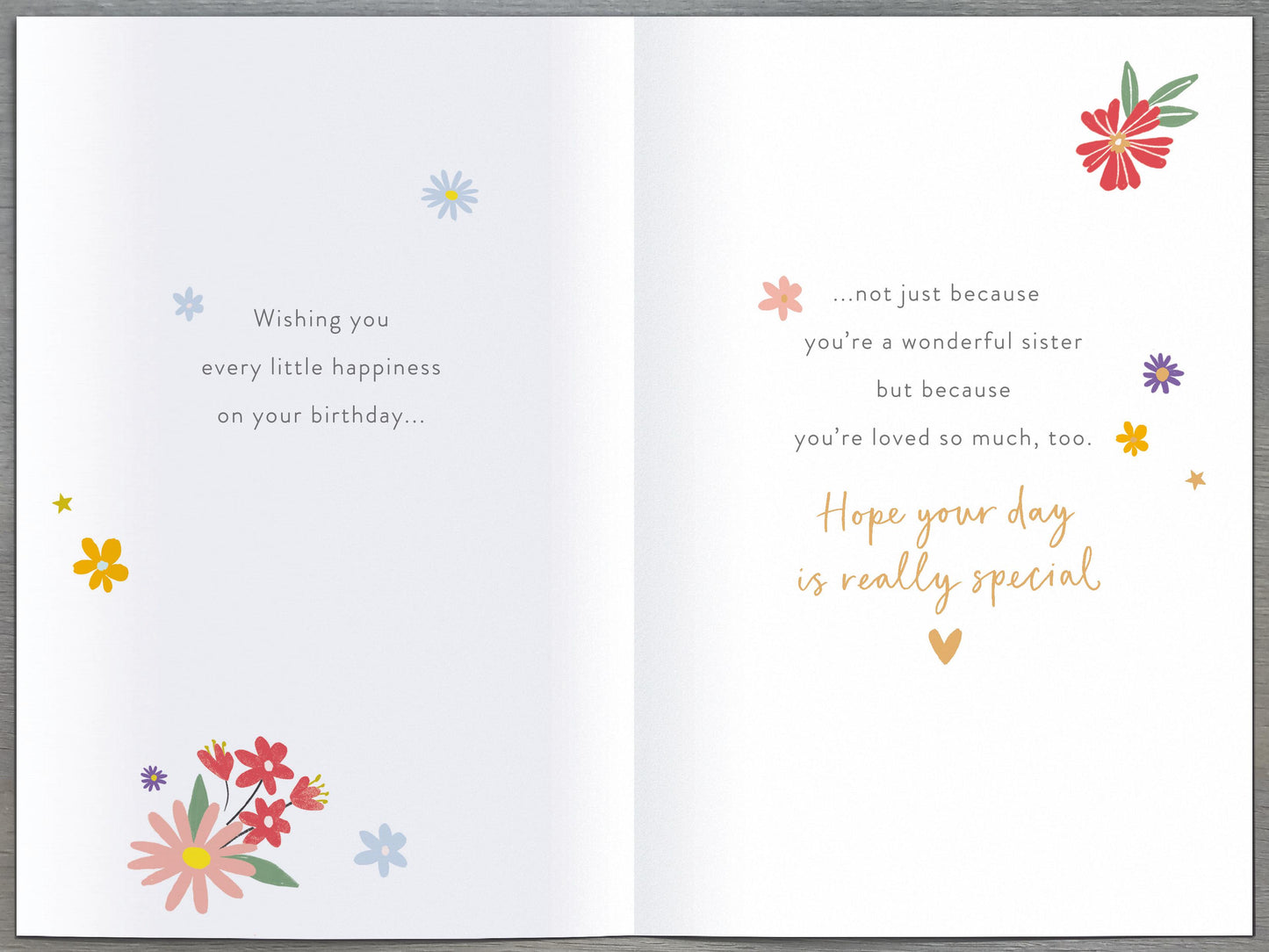 Standard Greeting Cards Birthday Sister  Gibson Core Line