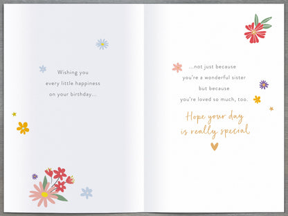 Standard Greeting Cards Birthday Sister  Gibson Core Line