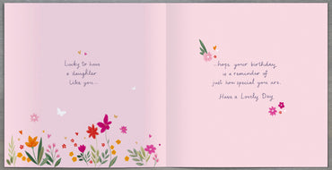 Hand Finished Greeting Cards Birthday Daughter  Carlton Core Line