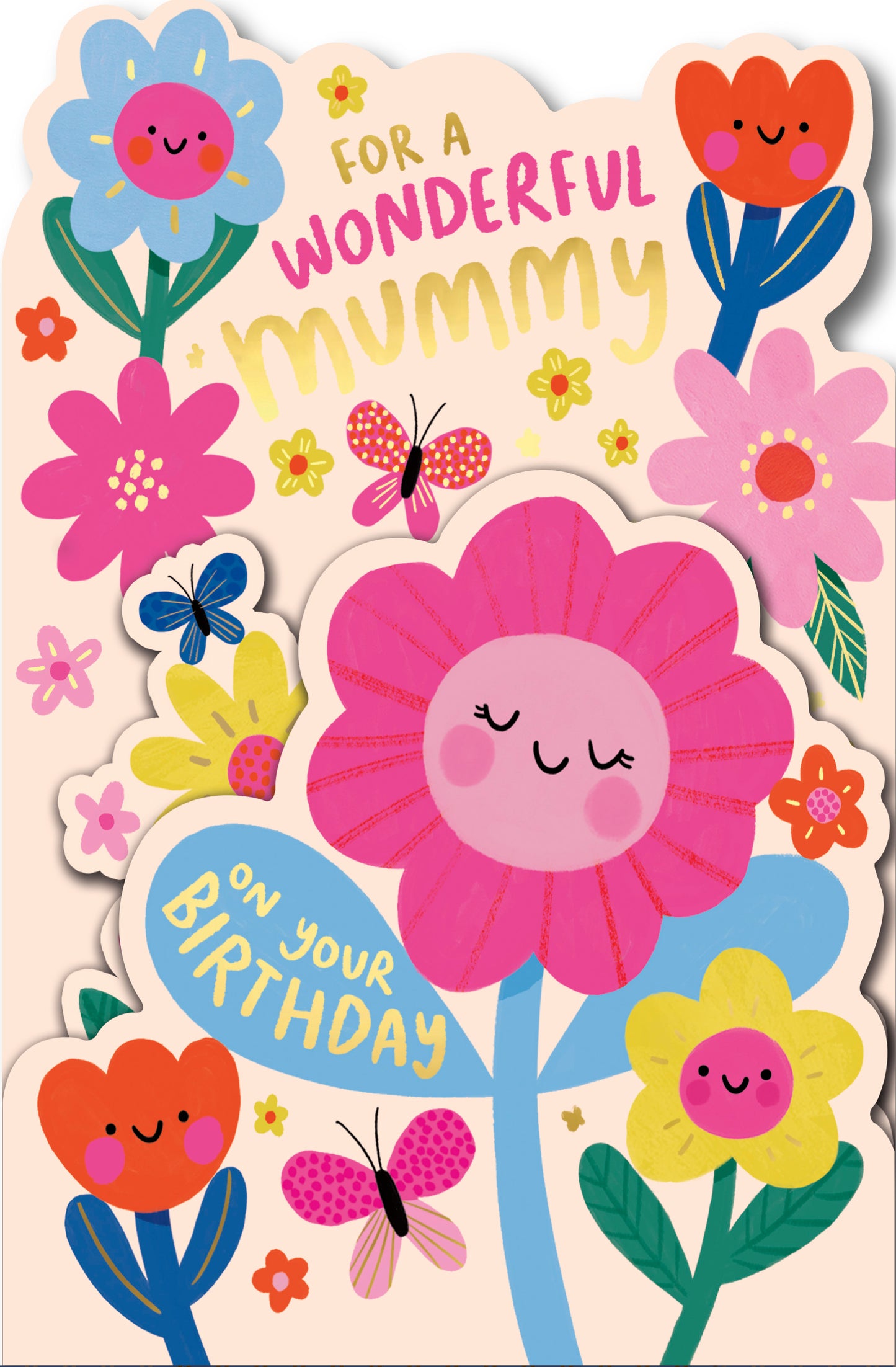 Hand Finished Greeting Cards Birthday Mummy Cute Lots of Woof