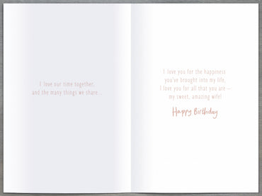 Standard Greeting Cards Birthday Wife Cute Nutmeg
